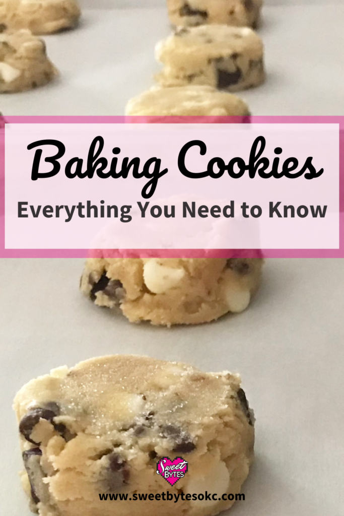 Baking Cookies everything you need to know to bake perfect cookies with unbaked cookies in rows on parchment lined baking sheets
